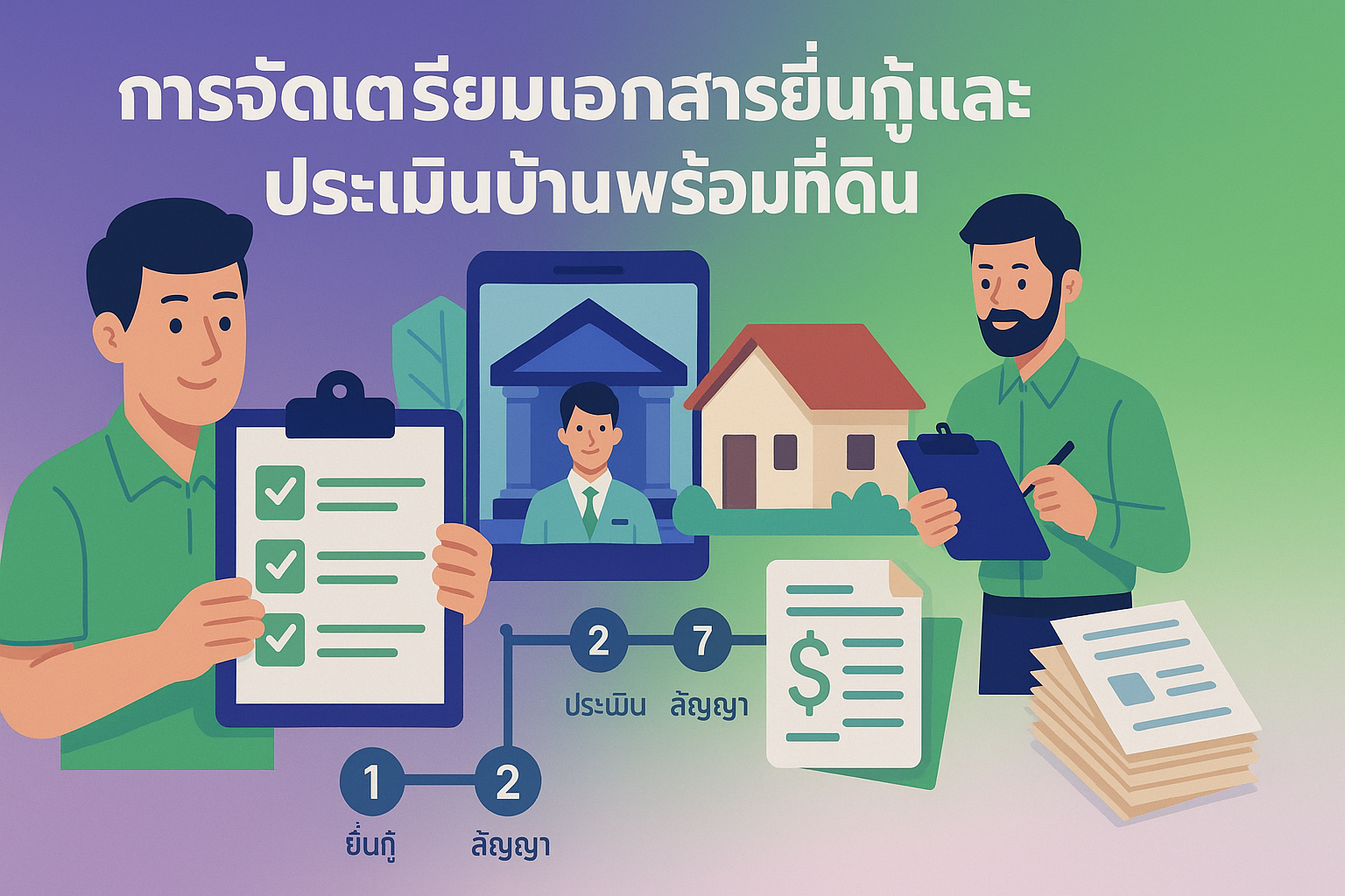  การเตรียมเอกสารยื่นกู้ ประเมิน บ้านที่ดิน abang-teedin